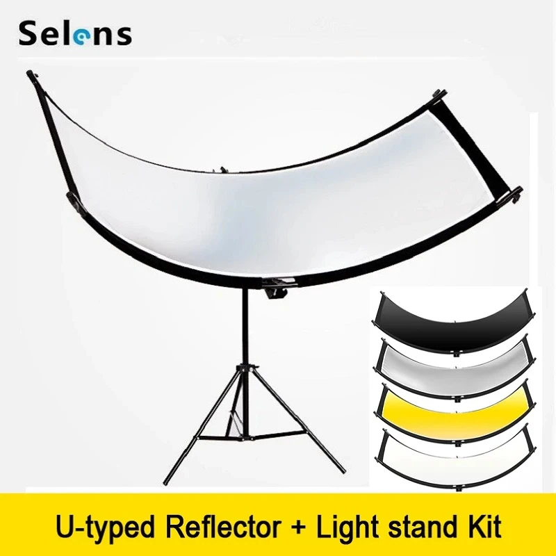 Photography Lighting Meter - Selens 4 Colors Photography Collapsible Light