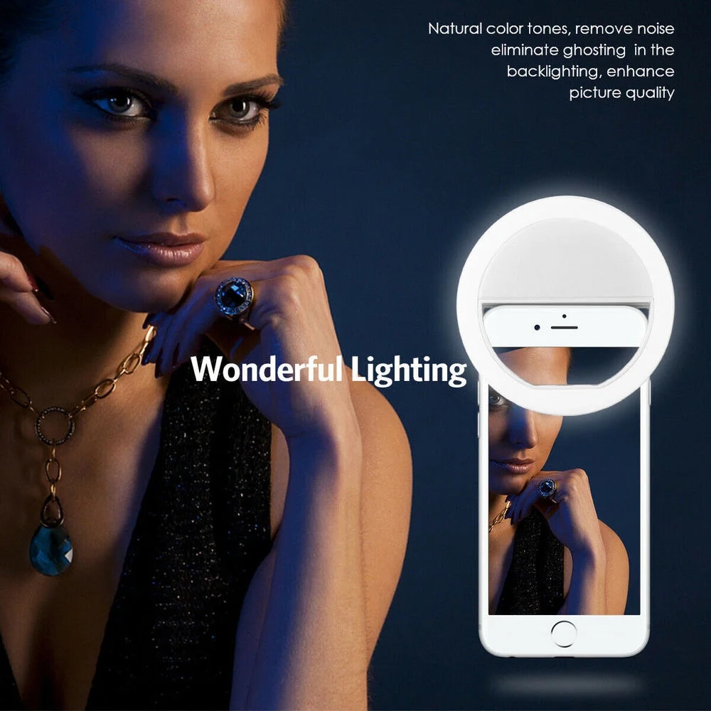 USB Rechargeable LED Selfie Ri - огляд і ціна Photography Lighting Description