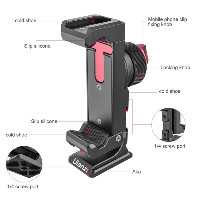 Ulanzi ST-27 Phone Holder Meta - огляд і ціна Photography Mobile Lighting