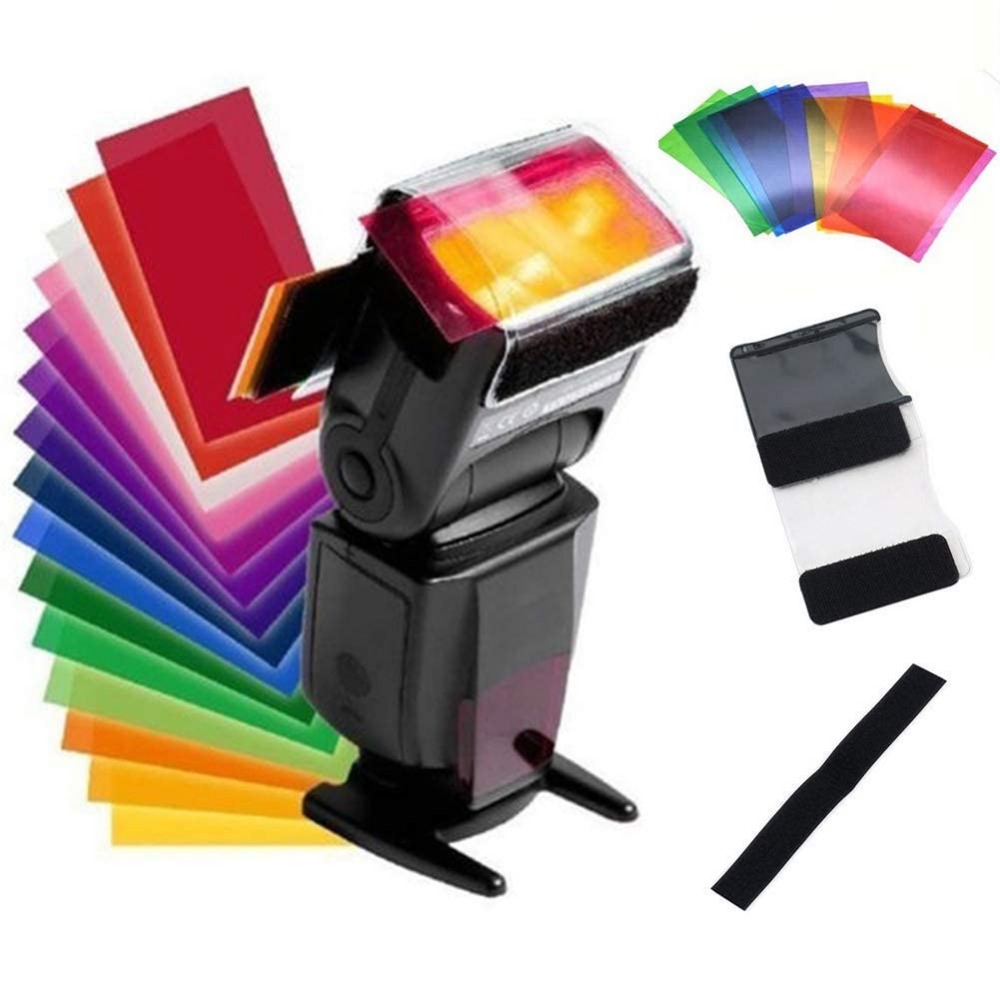 12 Colors Camera Flash Gels Li - огляд і ціна Photography Lighting Meter