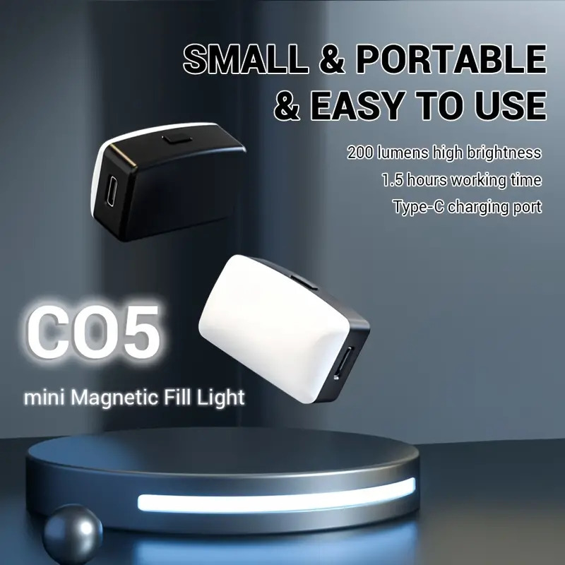 Mini Magnetic LED Selfie Light - огляд і ціна Photography Mobile Lighting